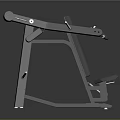 Professional Heavy Duty Leg Press Fitness Equipment With Metal Frame Design