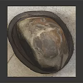 Natural Stone Sculpture With Wooden Base And Unique Artistic Texture Design