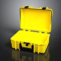 Yellow Open Hard Shell Toolbox With Secure Lock For Equipment Storage
