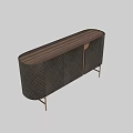 Modern Chest of Drawers With Diamond Pattern Surface And Metal Legs