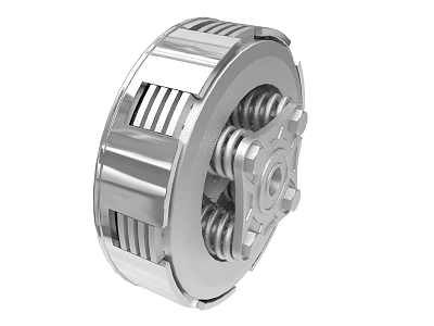 Precision Mechanical Clutch Device With Metal Structure Springs And Gear Components 3d model