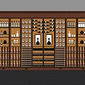 Modern Luxury Wine Cabinet With Glass Doors Metal Frame And Wine Racks