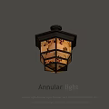 Annular Light American Style Vintage Lantern Ceiling Light With Classic Details