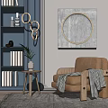 Modern Single Sofa Single Sofa Corner Combination 3d model