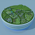 Aerial Planning of Modern Urban Layout With Green Spaces Buildings and Water Bodies