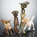 Creative Fantasy Creature Figurines With Unique Shapes Diverse Colors And Different Poses