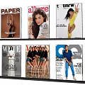 Popular Fashion Magazines Including VOGUE GQ PAPER allure tmrw with Models and Styles