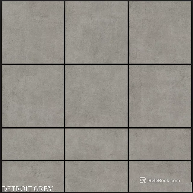 Gray Tile Grid Pattern For Modern Wall And Floor Construction 3d model 