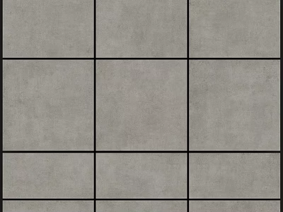 Gray Tile Grid Pattern For Modern Wall And Floor Construction 3d model