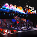 Cheetah Technology LIEBAO black section technology exhibition booth model 3d model