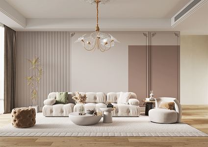 French Living Room 3d model