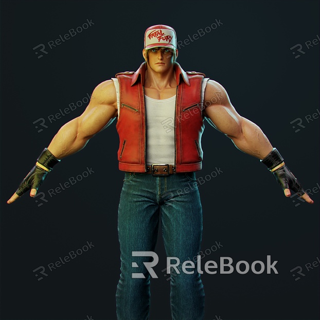 Modern game character King of Fighters model