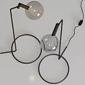 Glass Floor Lamp Light Luxury Floor Lamp Spherical Floor Lamp Simple Floor Lamp Bedroom Floor Lamp 3d model