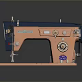 Sewing Machine Old-fashioned Sewing Machine Clothing Machine Realistic 3d model