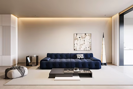 modern living room 3d model