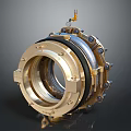 Industrial Equipment Brass Coupling with Bolts Central Hole and Top Device for Machinery