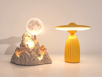 Table lamp Moon lamp 3d model