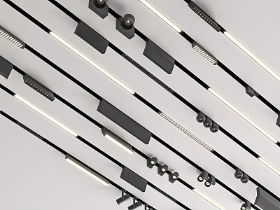 Energy Efficient LED Downlights and Spotlights Modern Design for Home Ceiling Lighting 3d model