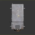Rugged Armored Utility Vehicle With Spiked Tires Front Guard And Roof Mounted Equipment