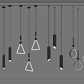 Modern Geometric Pendant Lights in Triangle Circle Cylinder Shapes for Interior Lighting