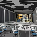 Modern Classroom Virtual Reality Laboratory 3d model