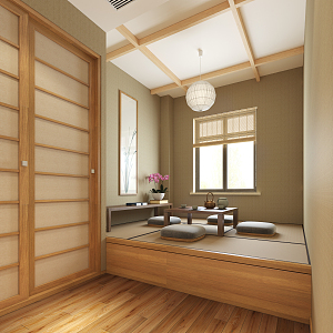 Japanese Tatami Bedroom Tatami 3d model