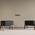 Middle Ancient Silent Sofa Stool Fabric Sofa Stool Small Stool 3d model