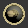 Elegant Golden And Gray Household Decorative Item With Slender Pole Top Ball Decorative Patterns