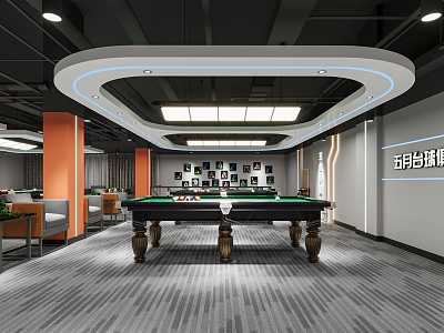 Modern Billiard Room 3d model