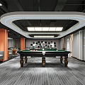 Modern Billiard Room 3d model