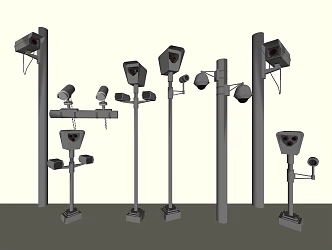 Modern Camera Outdoor Surveillance Camera 3d model