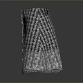 Women's Plaid Skirt With Floral Embroidery And Button Details For Daily Use