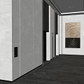 Modern Elevator Hall Elevator 3d model