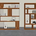 New Chinese Partition Cabinet Bookcase Display Cabinet 3d model