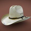 Modern Cowboy Hat American Western Cowboy Hat 3d model