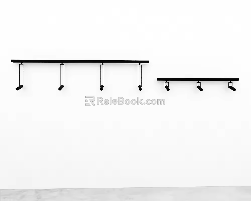 Modern Track Lights 3d model