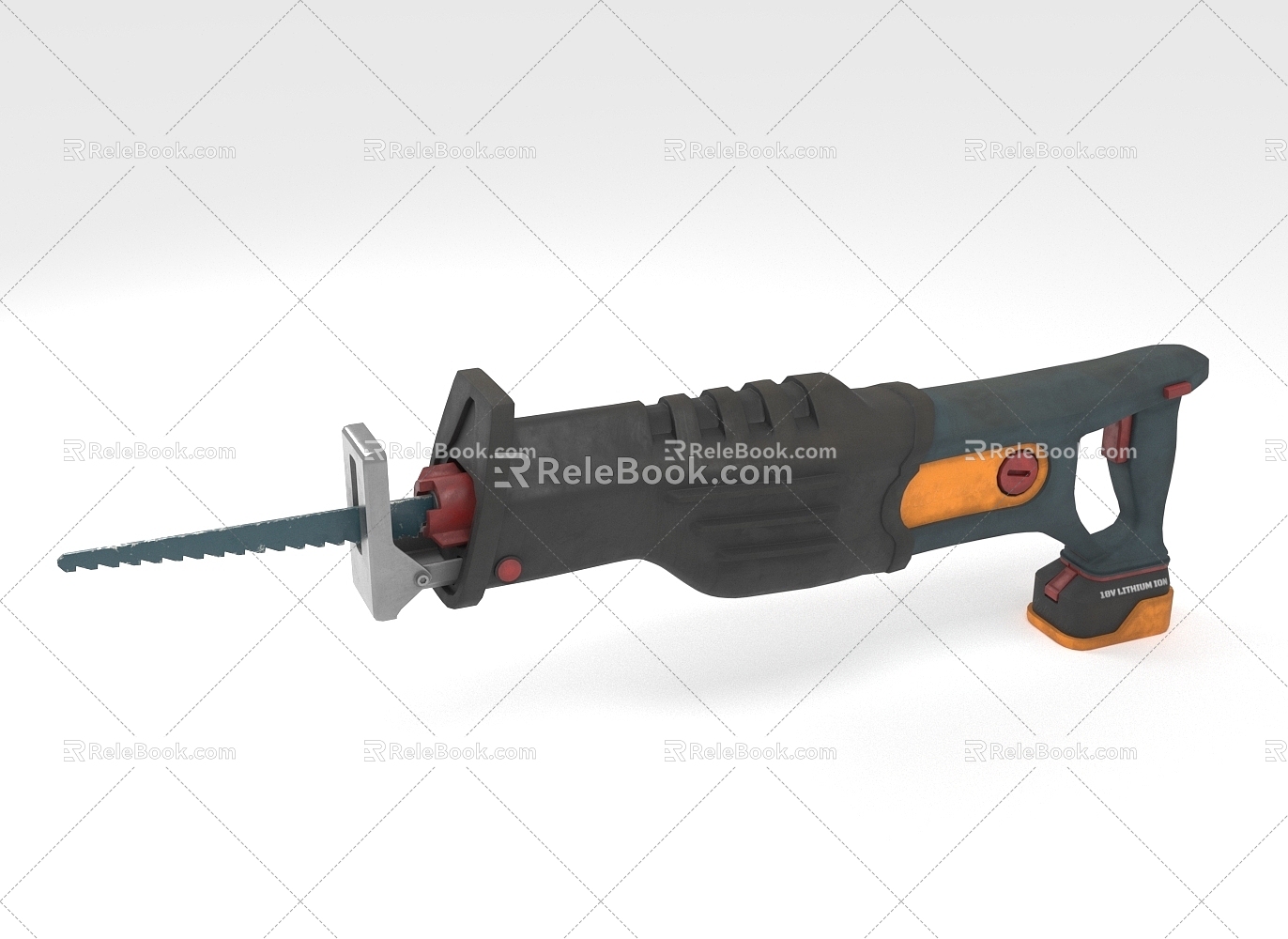 Electric reciprocating saw knife saw electric saw power tool 3d model