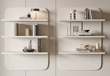 Modern Wall Shelf Storage Rack 3d model