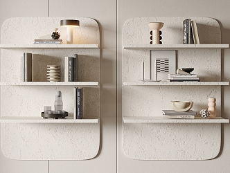 Modern Wall Shelf Storage Rack 3d model