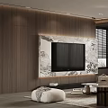 Modern Elegant Living Dining Room Interior With Sofa Coffee Table And Decorative Wall Art