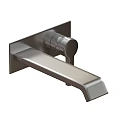 Wall Mounted Modern Faucet With Single Handle And Sleek Metal Finish