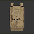 Modern Military Armored Vehicle With Turret Antenna And Sensor System Design