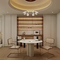 Modern Luxury Apartment Bedroom With Large Bed Chandelier Beige Artworks And Wooden Flooring