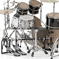 Modern drum set 3d model