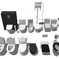 Various Modern Toilet Designs With Different Styles And Colors For Bathroom