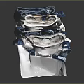 Neatly Stacked Blue Jeans and White T-Shirts for Casual Daily Outfits