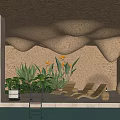 Relaxing Cave Like Indoor Lounge Chairs By Swimming Pool With Plants And Ambient Lighting