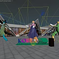 Korea Music Festival 2023 Featuring Glowing Humanoid Figures And Modern Architecture