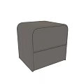 Modern Light Wood Chest of Drawers with Two Drawers and Sleek Minimalist Design