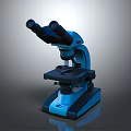 Durable Household Binocular Microscope for Home Use with Blue Stable Base and Stage
